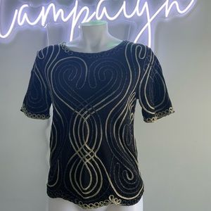 Vintage embellished top